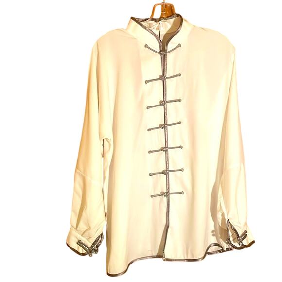 Cute Mandarin Collar Blouse. M - Picture 1 of 4